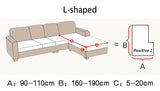Elastic Sofa Cover for Living Room Jacquard Solid Sofa Seat Cover Grey Washable Seat Cushion Cover Furniture Protector Sectional