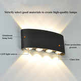 Apliques de pared LED modernos para interiores y exteriores, luces blancas de montaje en pared para sala de estar, pasillo, dormitorio, decoración