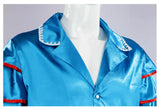Movie The Mask Jim Carrey Cosplay Costumes Set Unisex Adult Yellow Suit Set Uniform Halloween Carnival Party Costume