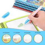 1 Livro de Colorir Infantil com Caneta de Água Recarregável (Livro Mágico de Desenho com Água) – Brinquedo Educativo de Desenho e Aprendizado