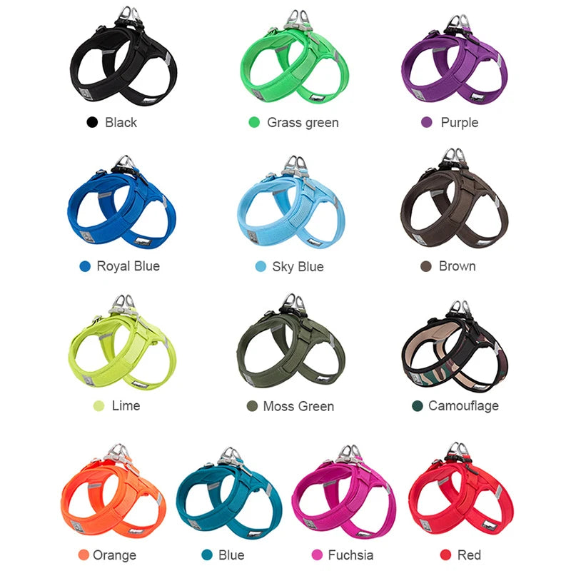 Truelove Pet harness For small and medium Dog Breathable Nylon Mesh Outdoor Training Adjustable Chest Heavy Duty TLH3013