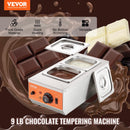 SucceBuy 2 3 Tanks Electric Chocolate Tempering Machine Chocolate cascade Melting Pot for Kitchen home appliance