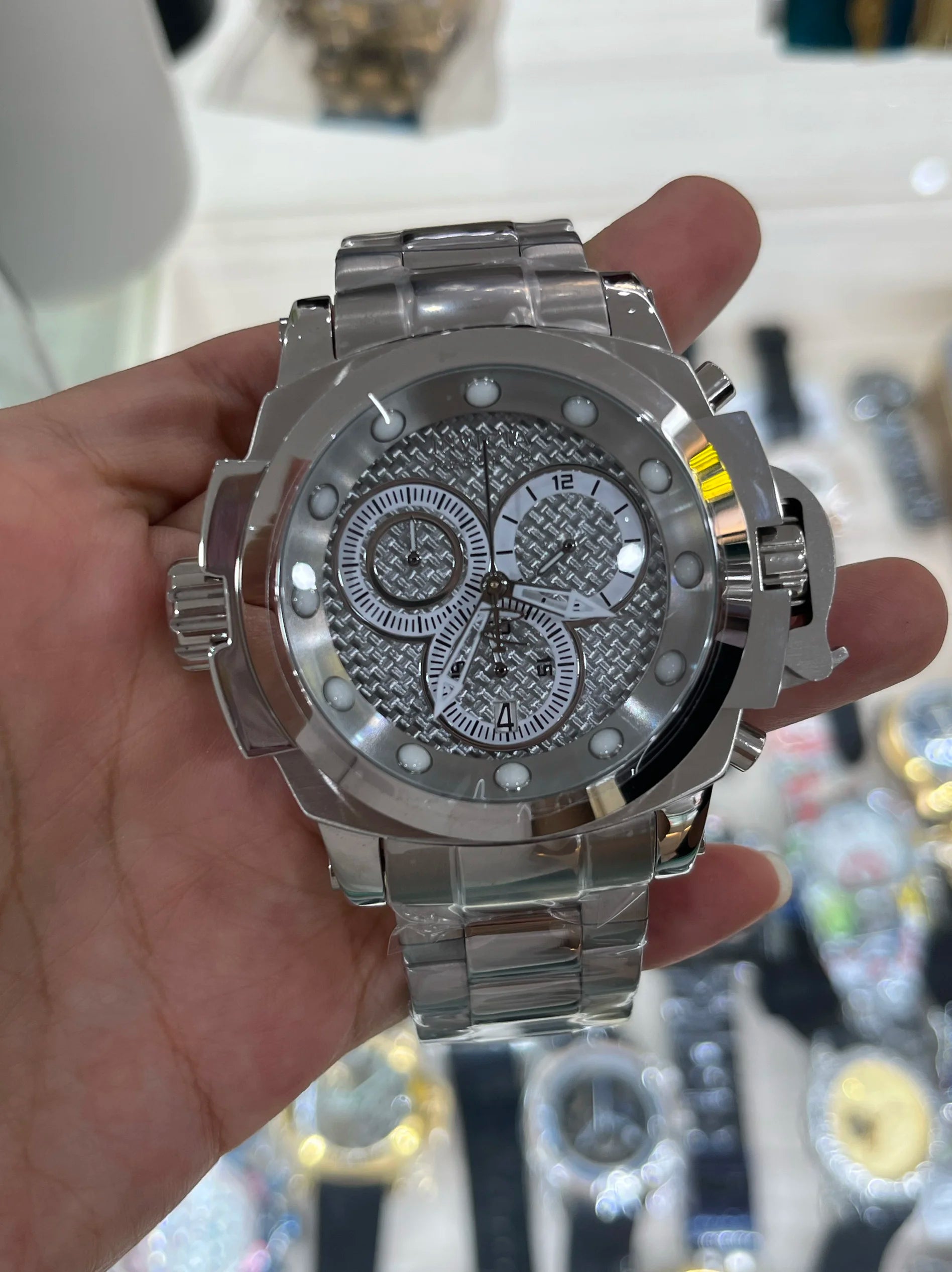 INVICTA Vortex Element Waterproof Quartz Large Dial Men's Watch