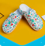 Print Medical Clogs Slip Resistant Doctor and Nurse Slippers Ultra Light Dentist Veterinary Footwear Premium Surgical Shoes YC-1