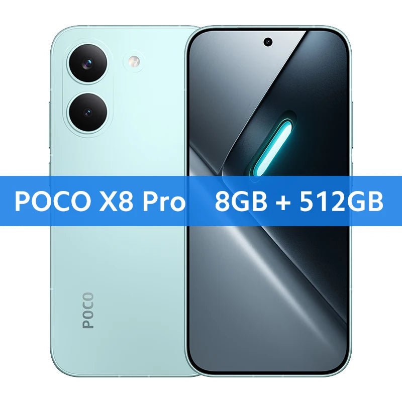 Global Version POCO X8 Pro 6500mAh battery W HyperCharge 50MP hand camera Supports NFC