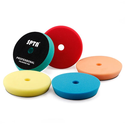 (Venta individual) Almohadillas de pulido SPTA de 3" (80 mm)/5" (125 mm)/6" (150 mm) en forma de T para pulidoras de vehículos DA/RO/GA