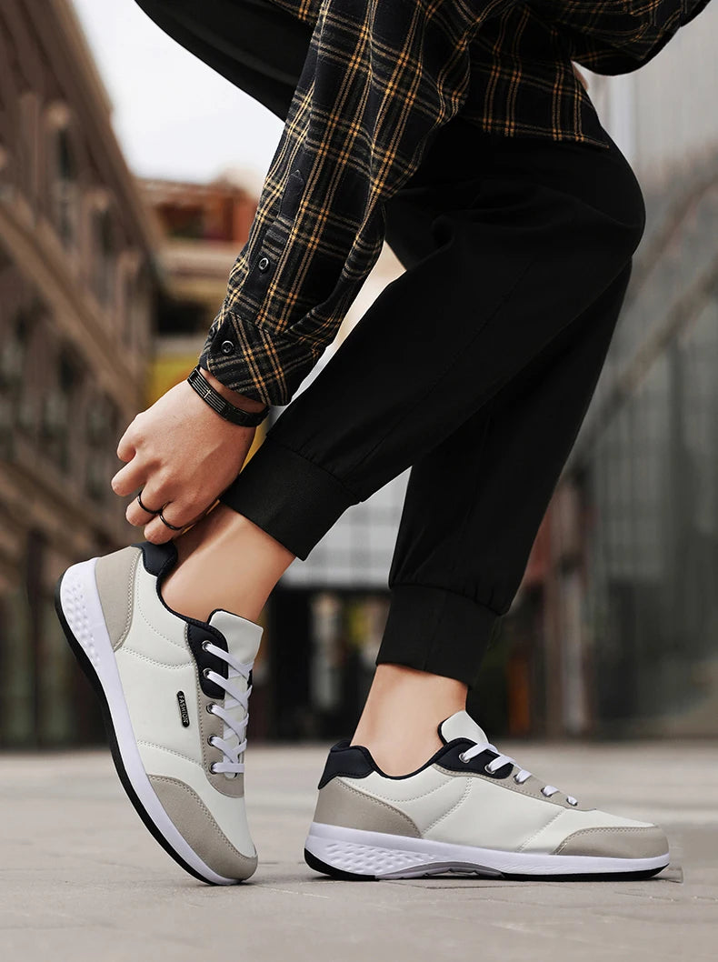New Balance Men's Leather Shoes Sneaker Trend Sport Shoes Breathable Men's Sneakers Non-slip Footwear Holiday Shoes for Men