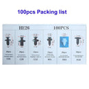 Mixed Size Car Plastic Retainer Clips Automobile Fender Push Pin Rivet Door Trim Panel Retainer Automobile BumperFasteners Tool