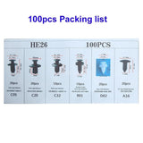 Mixed Size Car Plastic Retainer Clips Automobile Fender Push Pin Rivet Door Trim Panel Retainer Automobile BumperFasteners Tool