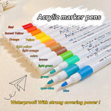 Acrylic marker pen set/12-60 colors/multi-purpose art watercolor pen/quick drying/student painting marker/stationery supplies