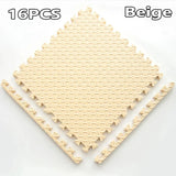 EVA Leaf Grain Floor Mats, Proteção de Ginásio Esportivo, Tapetes de Emenda Antiderrapantes, Thicken Shock Room Workout, Yoga Fitness, 30x30cm, 16Pcs