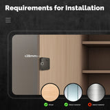 MOES Smart Lock Bluetooth Tuya-Compatible Keyless IC Card Unlock App Remote Control for Wood Cabinet Door Drawer Furniture