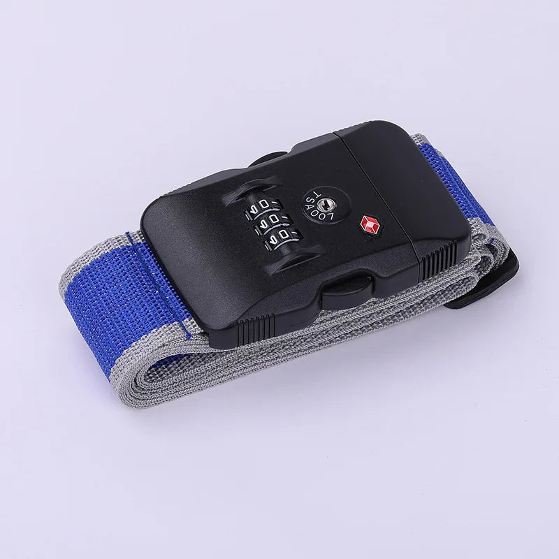 TSA Password Customs Lock Luggage Cross Belt Adjustable Travel Suitcase Band Luggage Suitcase Rope 2M Straps Travel Accessories