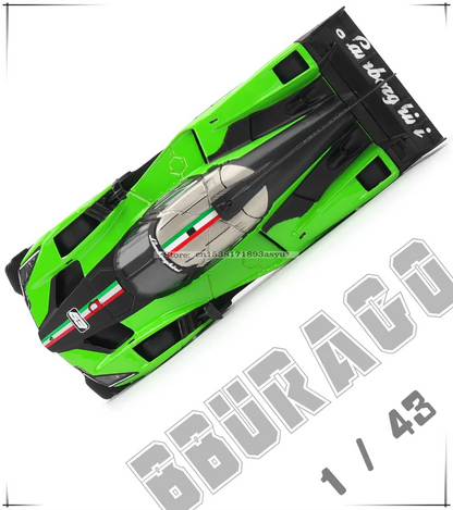 Bburago 1:43 Toyota GR Yaris Porsche Lamborghini SC63 Alloy Luxury Vehicle Diecast Pull Back Cars Model Toy Collection Gift