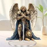 1pc Sacred Archangel Michael Desktop Decoration, Suitable for Home, Office, and Outdoor Spaces - Perfect Father's Day Gift