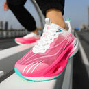 2025 New Men's Sneakers Thick Bottom Cushioning Running Shoes Athletic Training Carbon Plate Jogging Shoes Women's Tennis Shoes