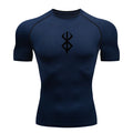 Camiseta deportiva de verano de secado rápido para hombre, camiseta de compresión de manga corta de segunda piel para gimnasio, entrenamiento, fitness, correr, ropa para hombre
