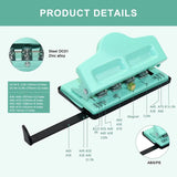 Fromthenon Mushroom Disc Hole Punch 2/4/11 Holes Puncher for A4 B5 A5 Discbound Letter Junior Notebook Planner Stationery