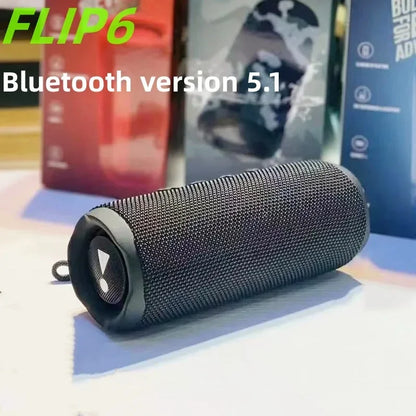Nuevo altavoz Flip6 Bluetooth multifunción TWS con subwoofer portátil para exteriores, altavoz dual inalámbrico para cine en casa.