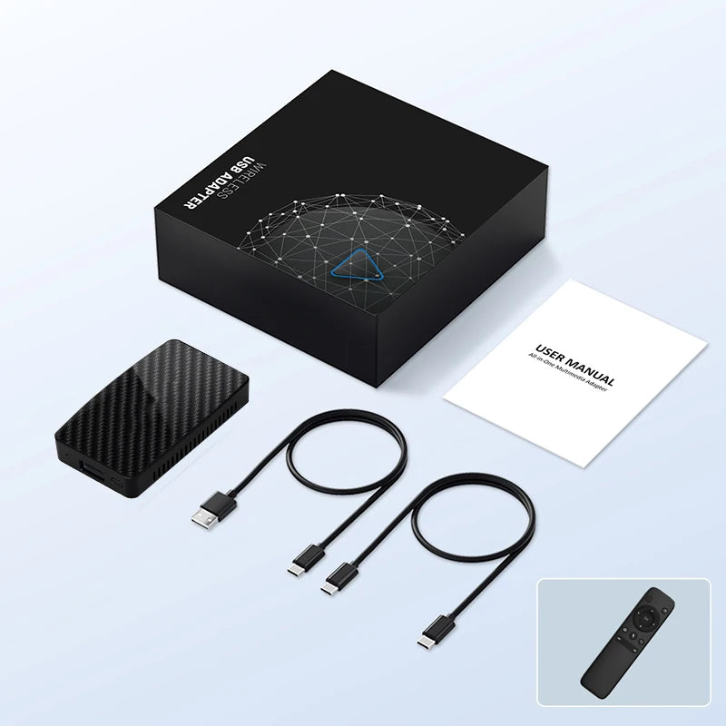 OTTOMOTION Android Ai Box Wireless CarPlay Adapter Android Auto Built in Youtube Netflix Tiktok IPTV for Car with Wired Carplay