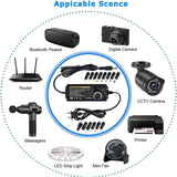 AC to DC Power Supply Adjustable Laboratory Supply Power Source 3V-24V-3A Portable Universal Adapter EU/US Plug Alligator Clip