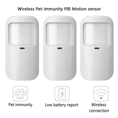 433MHz Wireless Pet-immunity PIR Motion Sensor Detector 15kg Pet Immune EV1527 Code Smart Home Security Host Alarm Accessories