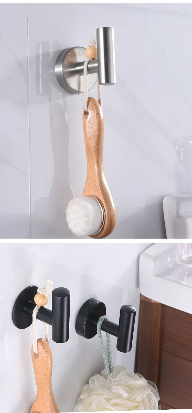 1 juego de accesorios de baño de acero inoxidable plateado, toallero, soporte para papel higiénico, gancho para barra de toalla, accesorios de baño