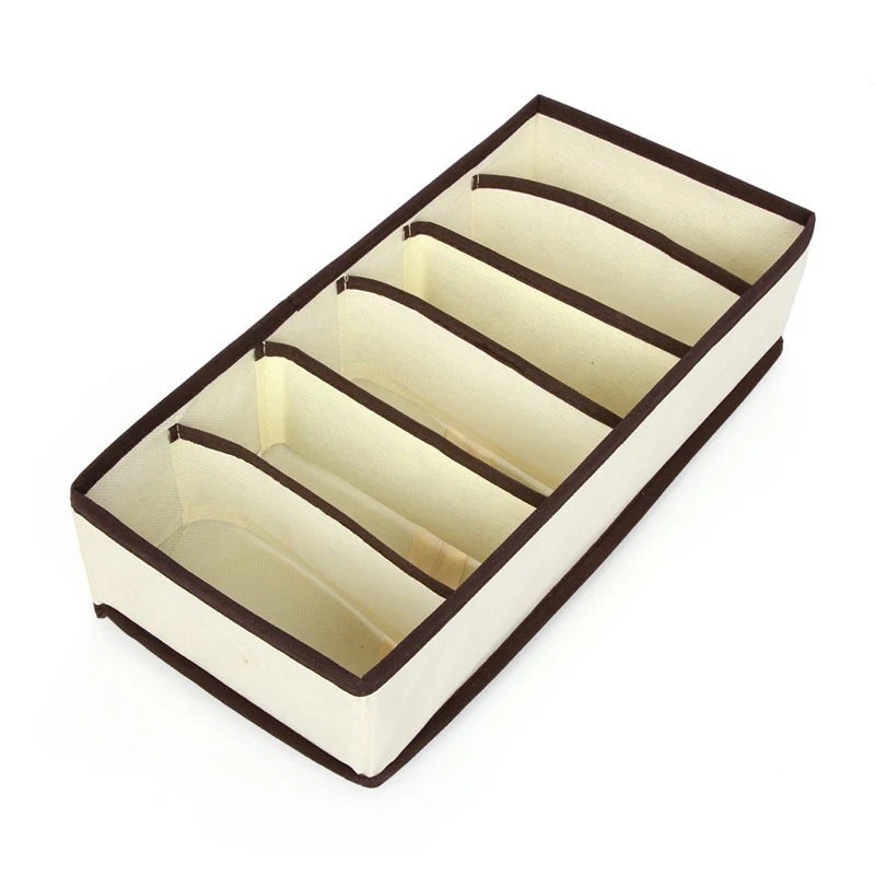 Organizador para ropa interior, calcetines, sujetadores, pantalones, bufandas, corbatas, caja de almacenamiento, organizador de cajones para armario, estuche plegable para organizador de ropa interior.