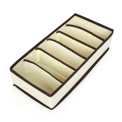 Organizador para ropa interior, calcetines, sujetadores, pantalones, bufandas, corbatas, caja de almacenamiento, organizador de cajones para armario, estuche plegable para organizador de ropa interior.