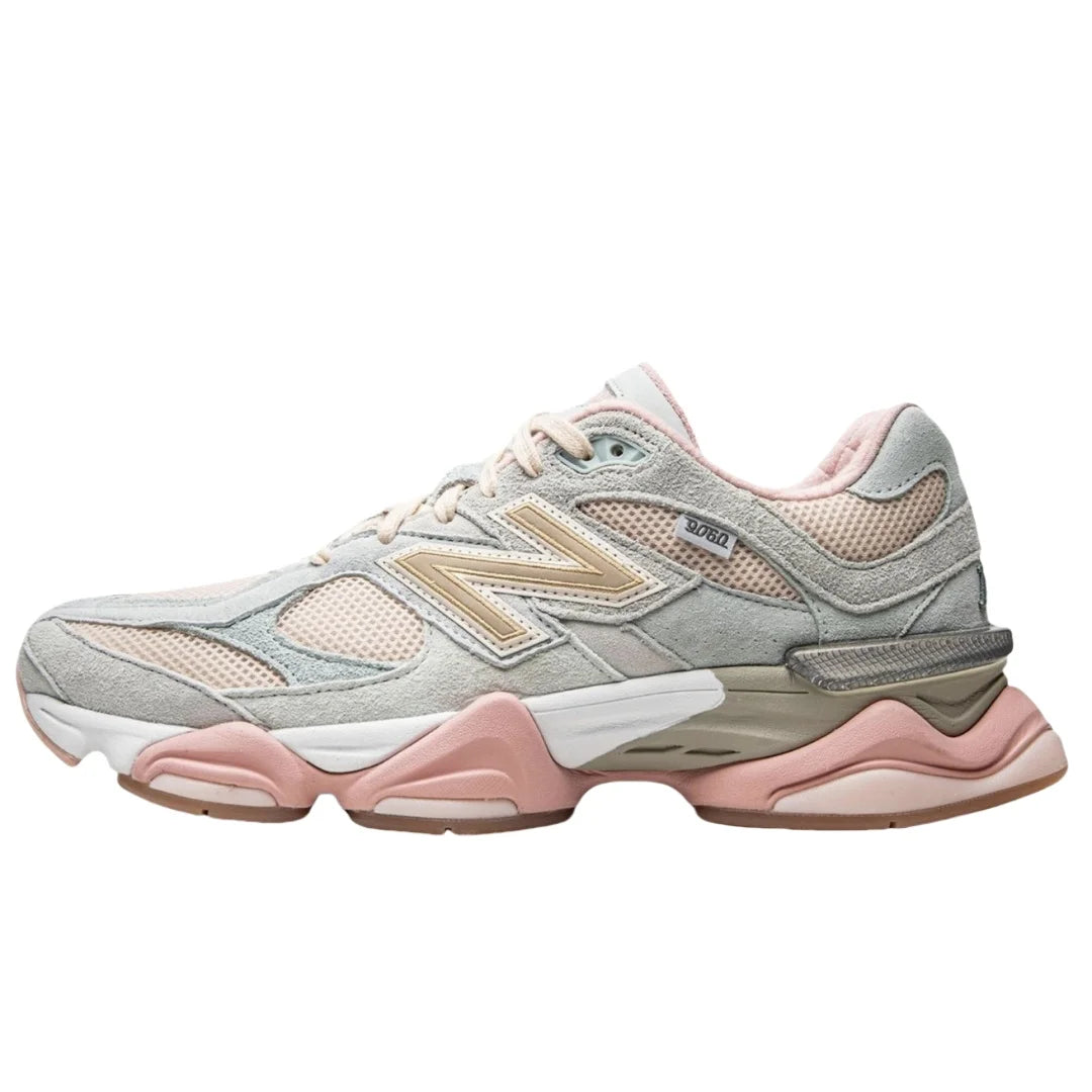 NewBalance NB 9060 Men's and Women's Casual Shoes Fashion Breathable Walking Mesh Flat Shoes Sneakers White Female Footwear