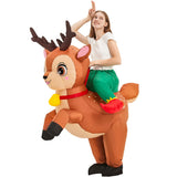 Adult Rooster Inflatable Costume Funny Unicorn Elk Animals Inflatable Suit Halloween Carnival Half Body Blow Up Suit for Cosplay