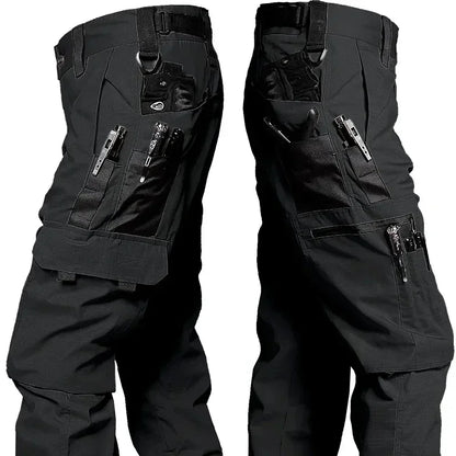 Pantalones de trabajo tácticos para hombre, pantalones cargo para exteriores, multibolsillos, impermeables, para otoño y primavera, ropa de trabajo al aire libre, pantalones de senderismo