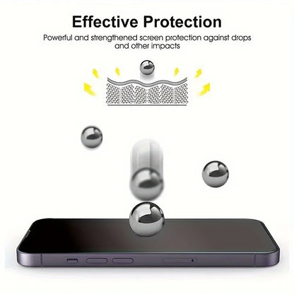 6 In 1 Phone Screen Protector + Lens Protector Tempered Glass For IPhone 11 12 13 14 15 16 Pro Max 14Plus 15Plus Protector
