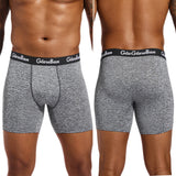 Conjunto de 4 Uds. De Boxer cortos de longitud media, ropa interior para hombre, calzoncillos masculinos para hombre, Boxershorts para hombre, bragas suaves de marca