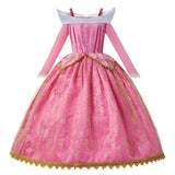 Girls Sleeping Beauty Aurora Cosplay Princess Dress Kids Rapunzel Frozen Elsa Cinderella Costume Party Clothing 2-10 Years