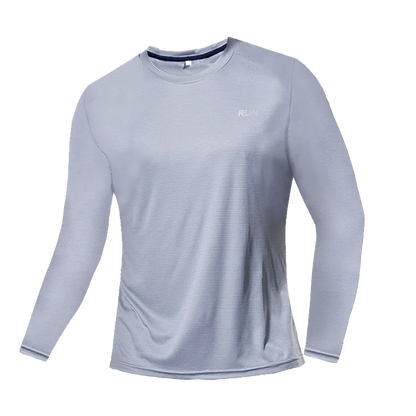 Camiseta transpirable de secado rápido, camisetas deportivas, ropa de entrenamiento, camiseta de manga larga para hombre, accesorios de gimnasio para correr de otoño, fitness para hombre.