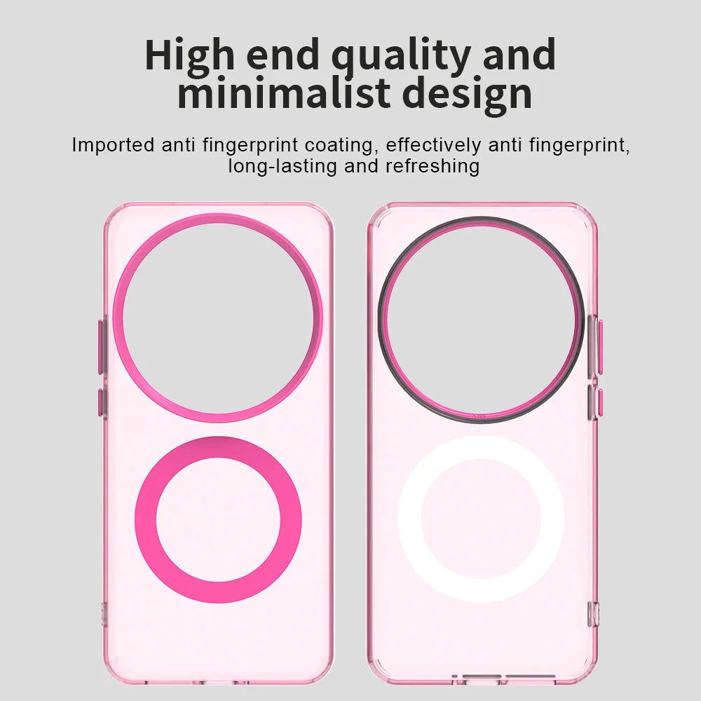 Matte Clear Magnetic Wireless Charge Magsafe Case For Xiaomi 15 Ultra 14T Pro Civi4 Military Armor Shockproof Candy Color Cover