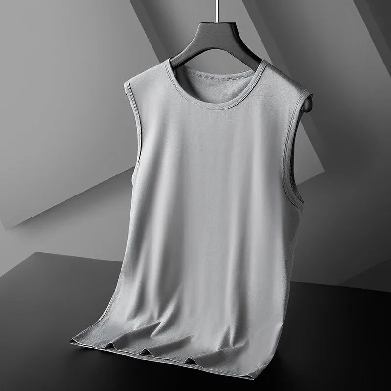 Men's Bodybuilding Vest Motion Outerwear Sweatshirt Breathable Elastic