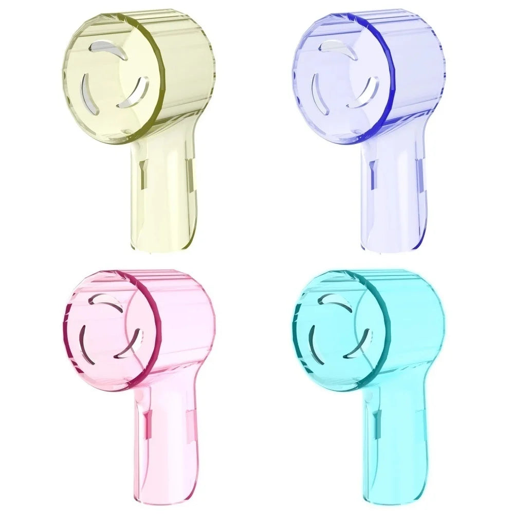 Kit com 2 ou 4 capas protetoras contra poeira para cabeças de escova de dentes elétrica, compatíveis com as linhas Braun Oral-B e iO.