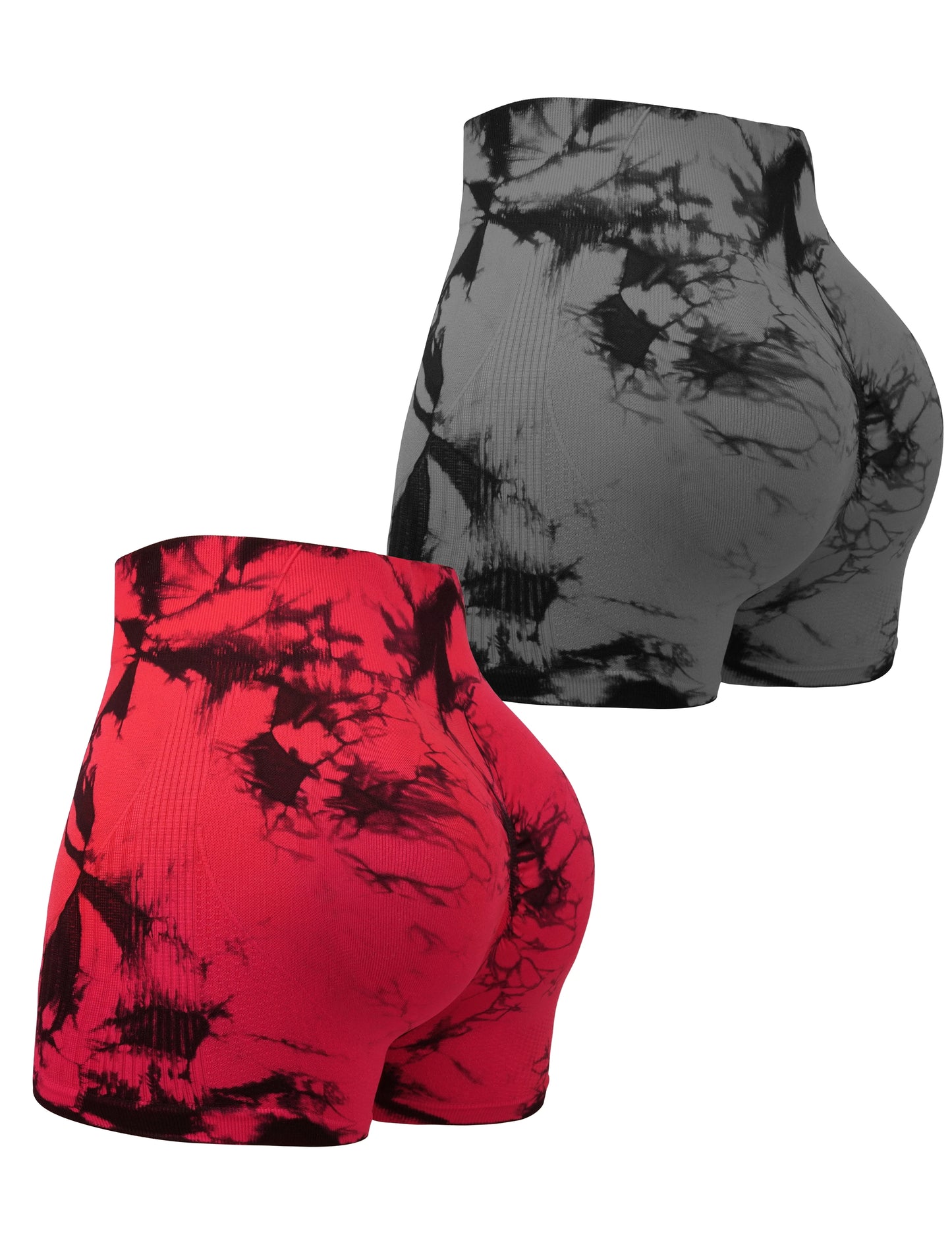 High Stretch Butt Lifting Tie Dye Fitness Shorts Women High Waist Summer Sport Yoga shorts Outdoors Sportwear