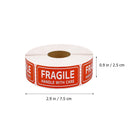 150/500pcs Fragile Label Stickers Handle With Care Moving Stickers (Red)