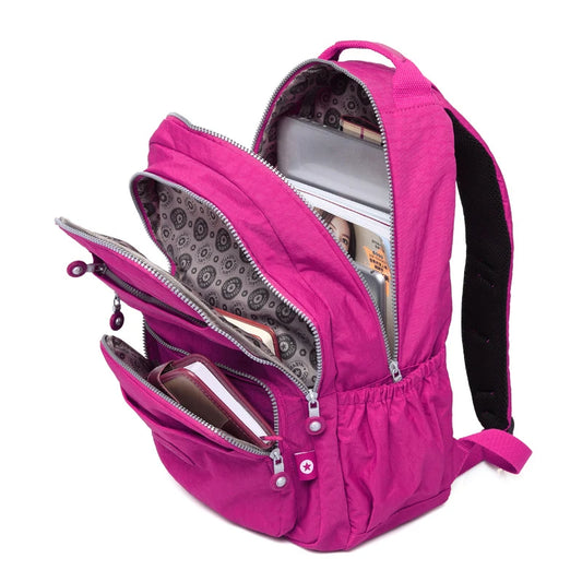 Mochila popular de nailon impermeable para mujer, mochila de viaje para mujer, mochila de escalada, mochila escolar con múltiples bolsillos, bolso de mano para niña