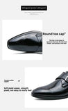 Large Size 48 Men's Leather Shoes with Buckle, Block Carving, Slip-On, Square Toe, Board Shoes, Trendy Adult Footwear
