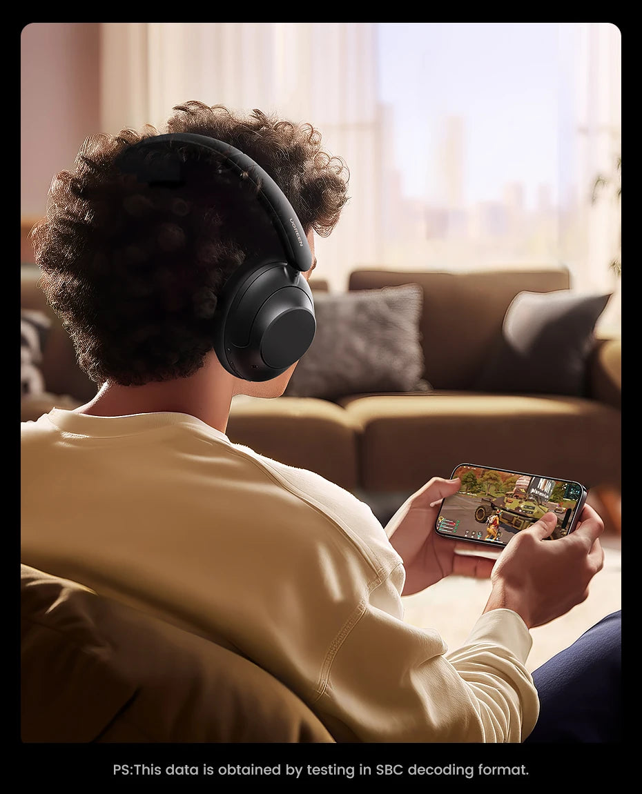 UGREEN HiTune Max5 Hybrid Active Noise Cancelling Earphone Wireless Over Ear Bluetooth Headphones 90H Playtime Hi-Res Audio LDAC