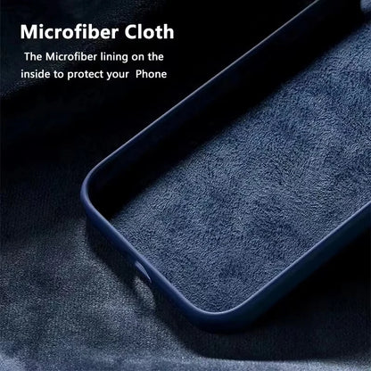 Original Silicone Cases For iPhone 16 15 12 14 13 Pro Max 15 16 Plus logo Case For Apple iPhone 11 14 15 16 Pro Cover