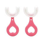 Baby Toothbrush Children 360 Degree U-shaped Child Toothbrush Teethers Baby Brush Silicone Kids Teeth Oral Care Cleaning