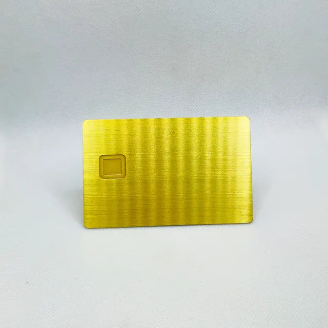 Tarjeta de regalo de metal grueso DIY, tamaño tarjeta de crédito, 0,8 mm 