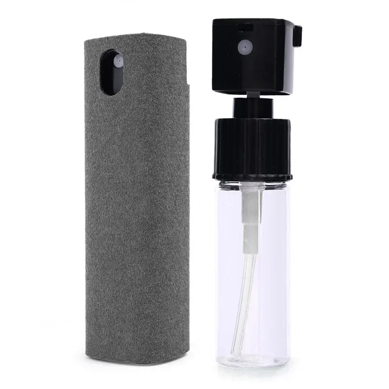 Microfiber Cloth Screen Cleaner Touchscreen Mist Cleaner All in One Spray Bottle Wipe Cleaner Fingerprint-Proof Cleaning Tool