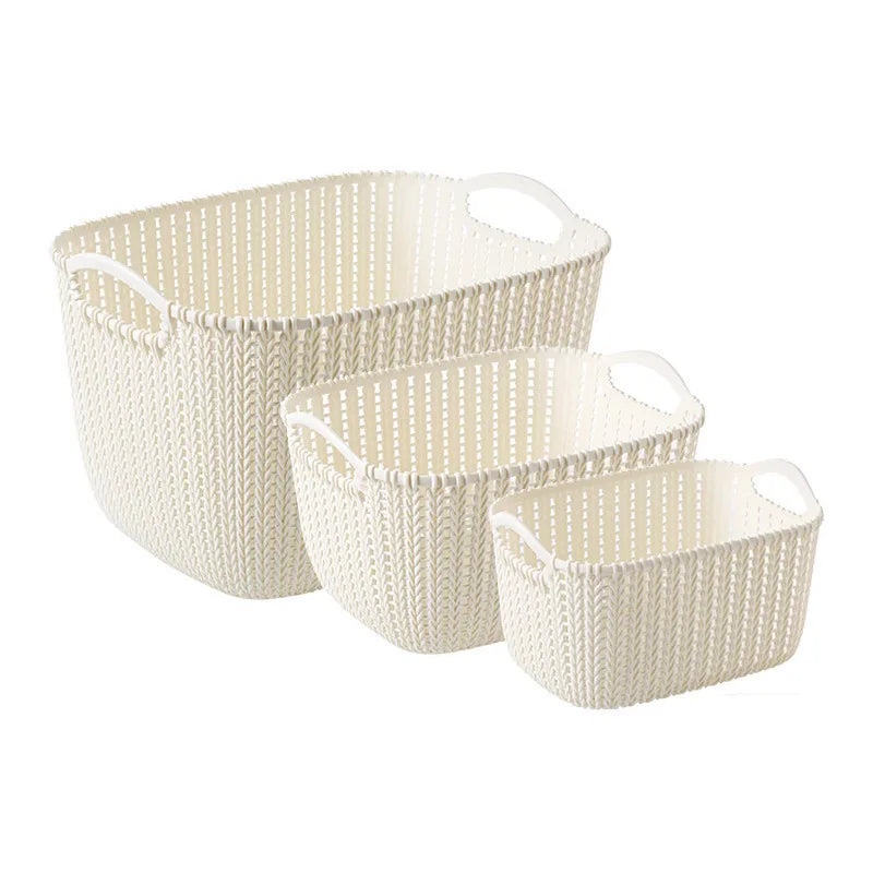Home Accessories Plastic Washing Storage Basket for Kitchen Snack Box Bathroom Shower Frame