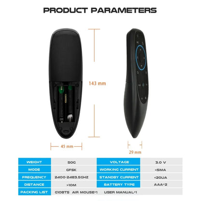 G10S G10SPRO G10BTS G10SPROBT Air Mouse Voice Remote Control 2.4G Wireless Gyroscope IR Learning for Android TV Box PC